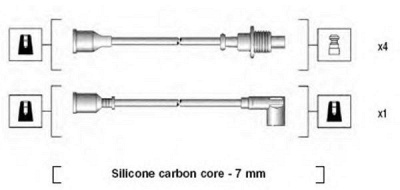 MAGNETI MARELLI 941135140702 -  Комплект проводов зажигания